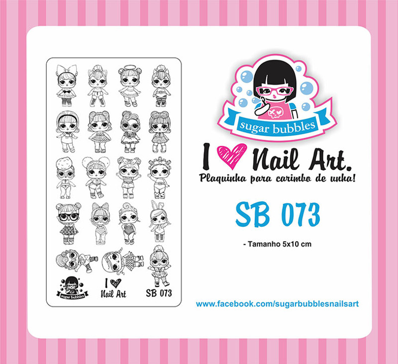 Sugar Bubbles SB073 nail stamping plate. Available at www.lanternandwren.com.