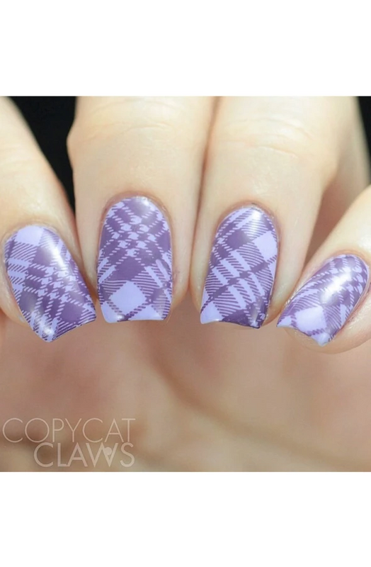 That Famous Plaid Stamping Plate — Glitterati