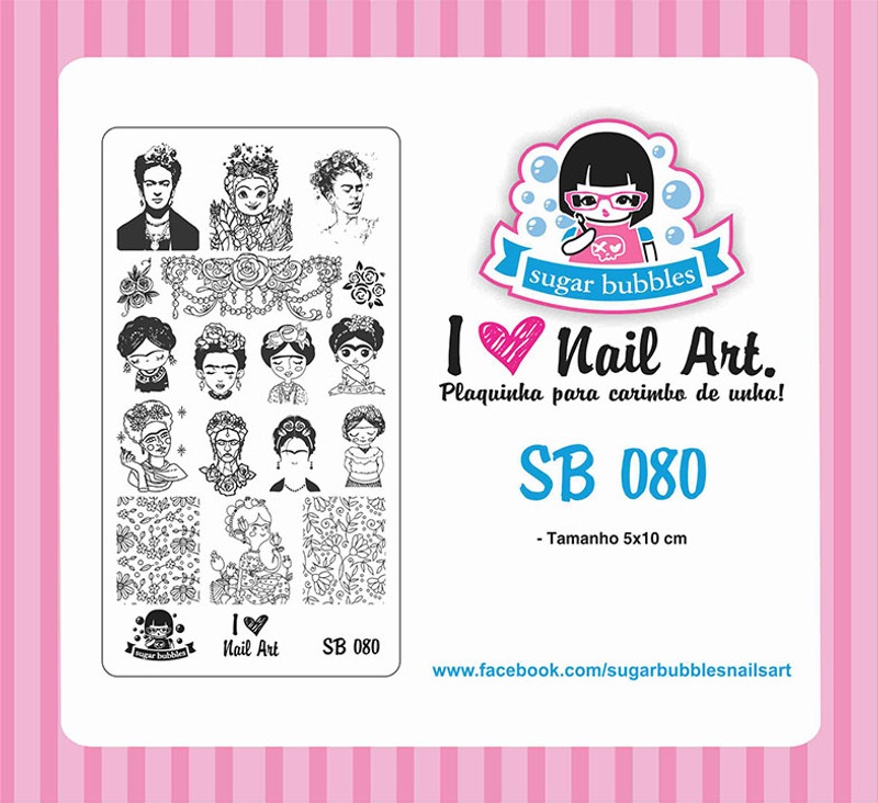 Sugar Bubbles SB080 nail stamping plate. Available at www.lanternandwren.com.