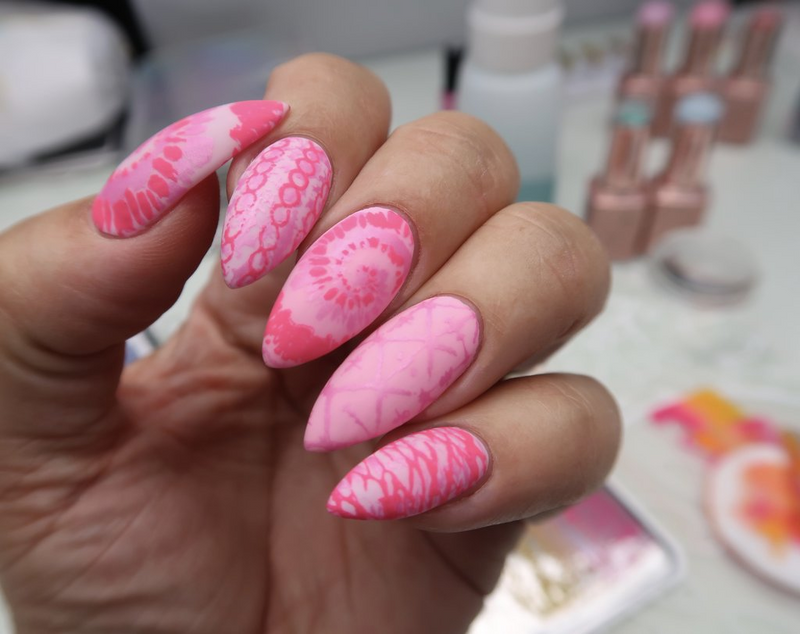 Image result for tie and dye nails