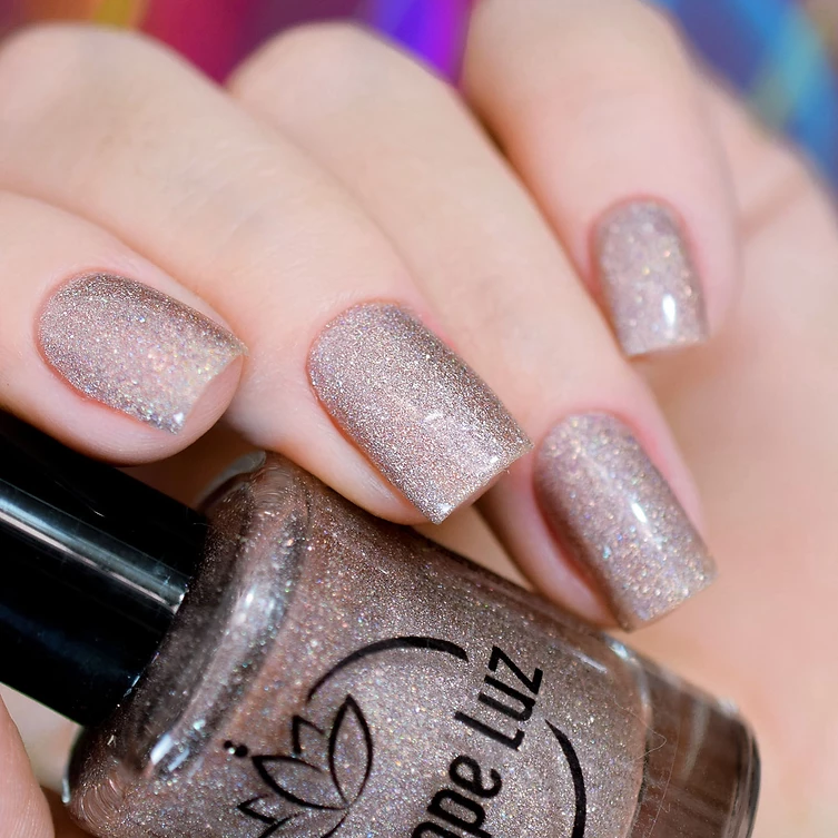 Penelope Luz nail polish Morganite. Available at www.lanternandwren.com.