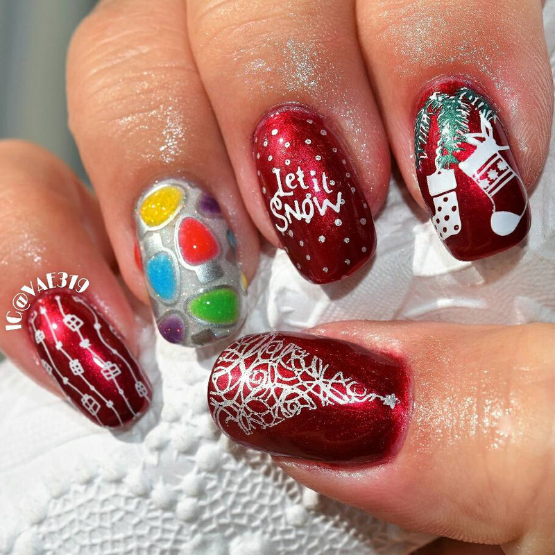 NAIL STAMPING PLATE Christmas #XY01