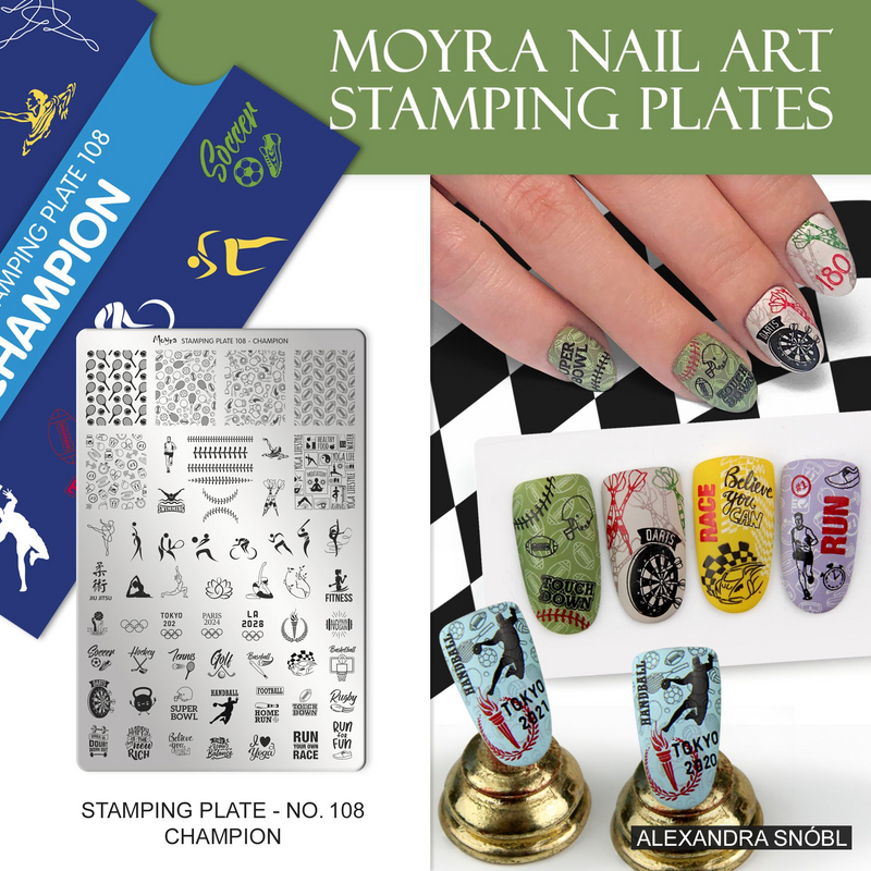 Moyra 108 Champion Nail Stamping Plate Available At Www Lanternandwren Com