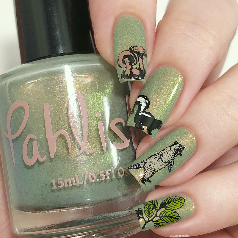 Wild About You 6 nail stamping plate, available exclusively at  .