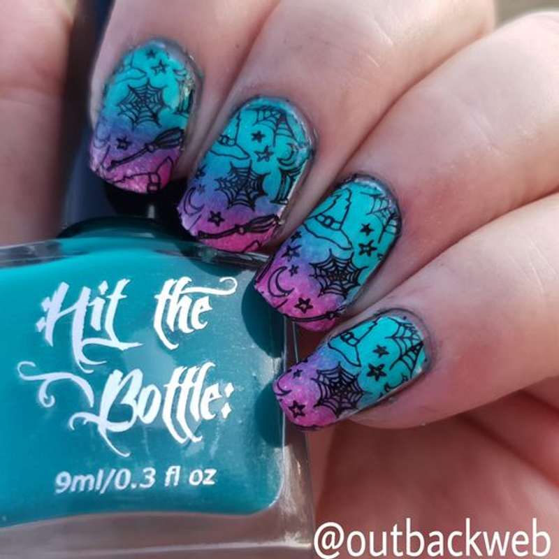 mermaid tail nail art