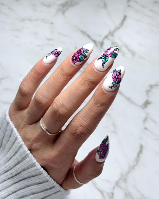 mermaid tail nail art