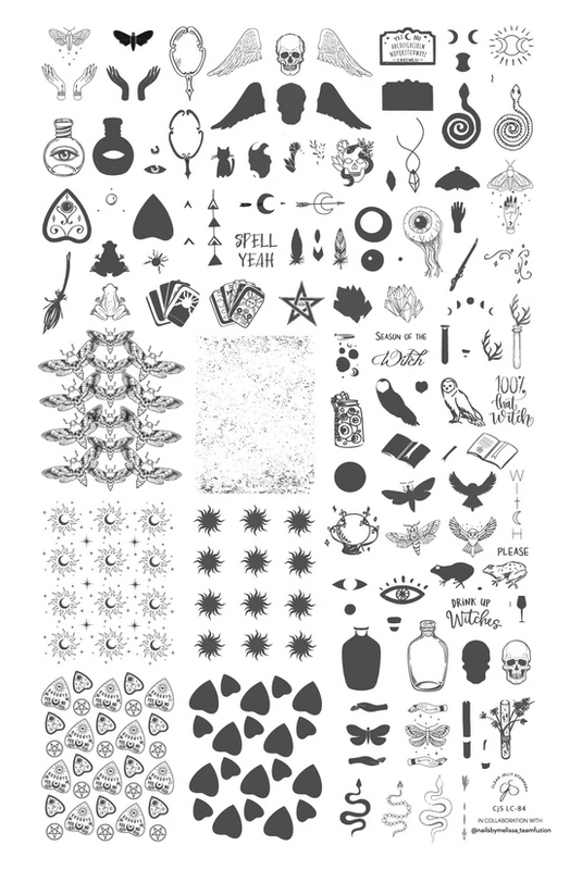 Spell Yeah (CjS LC-84) - Nail Stamping Plate