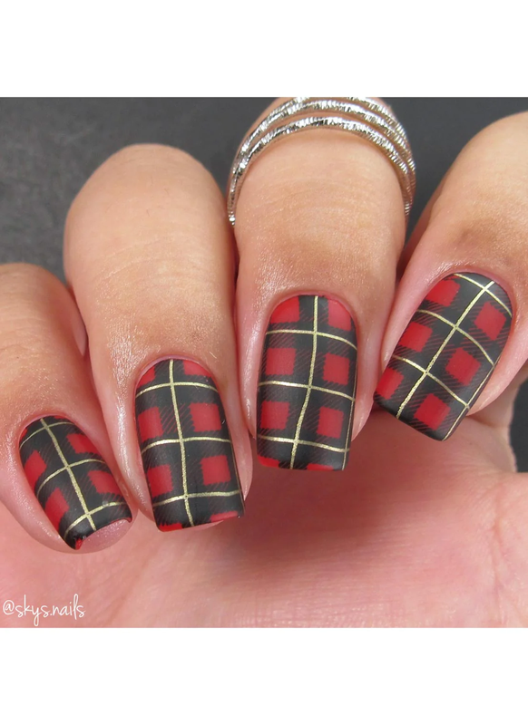 That Famous Plaid Stamping Plate — Glitterati