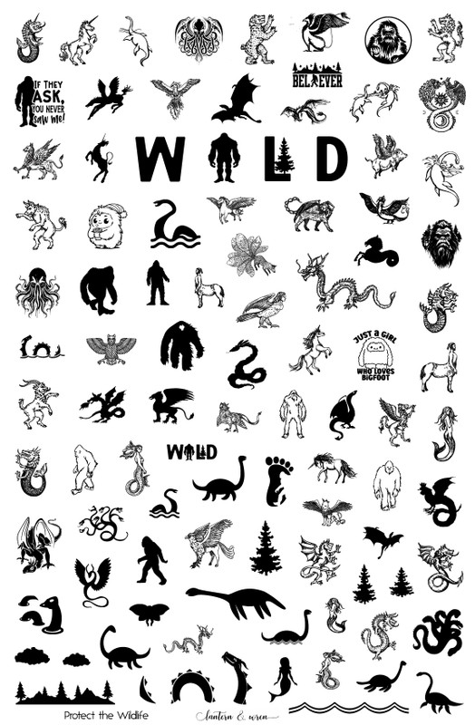 Protect the Wildlife nail stamping plate by Lantern & Wren. Available exclusively at www.lanternandwren.com.