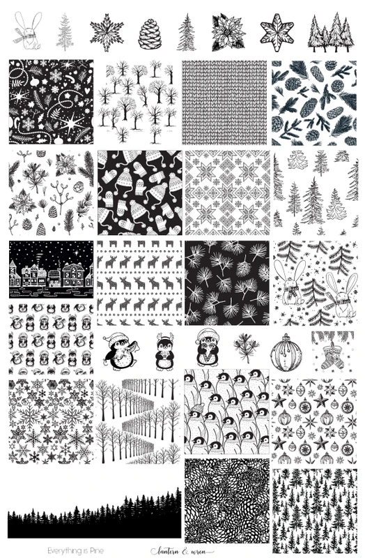Everything is Pine - Lantern & Wren Nail Stamping Plate