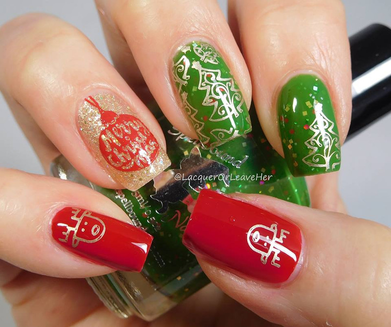  6Pcs Christmas Nail Stamping Plates,Winter Holiday