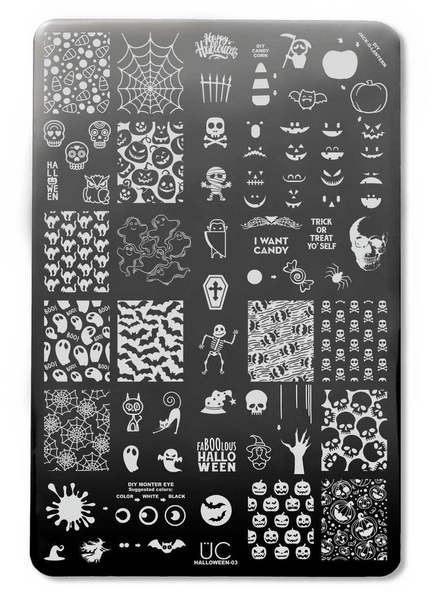 Halloween-03 - UberChic Nail Stamping Plate