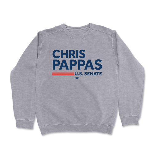 Chris Pappas For Senate Crewneck Sweater (Dark Ash)