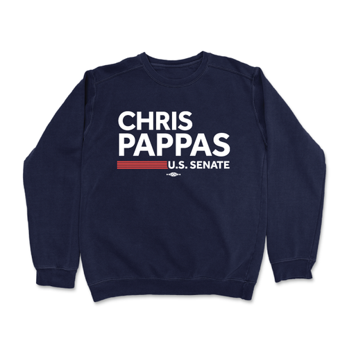 Chris Pappas For Senate Crewneck Sweater (Navy)
