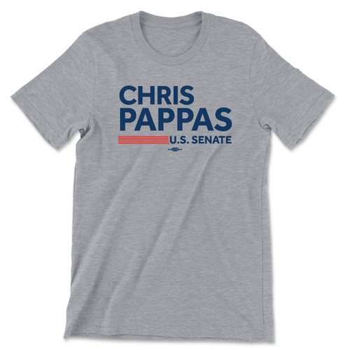 Chris Pappas For Senate Unisex Tee (Heather Gray)