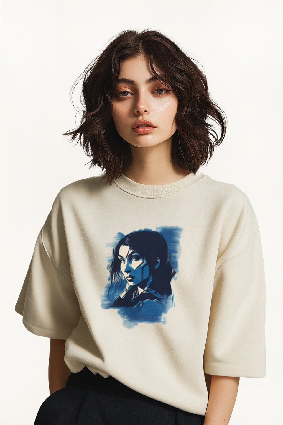 T-Shirt Short Sleeve Round Neck Cotton Vintage