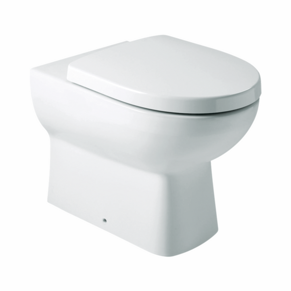 Panache Wall Faced Toilet: S-trap, Bevel FP