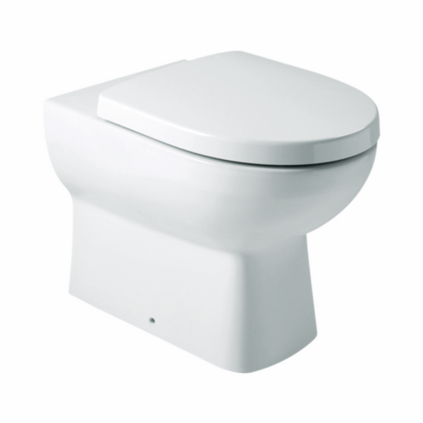 Panache Wall Faced Toilet: P-trap, Oval FP