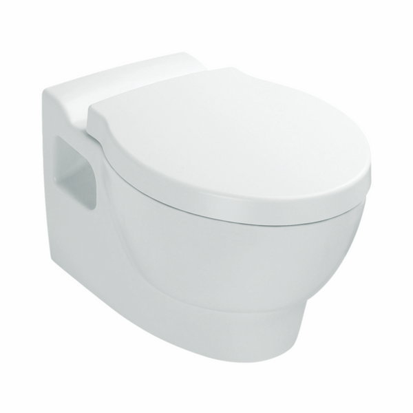 Ove Wall Faced Toilet with oval flush button
