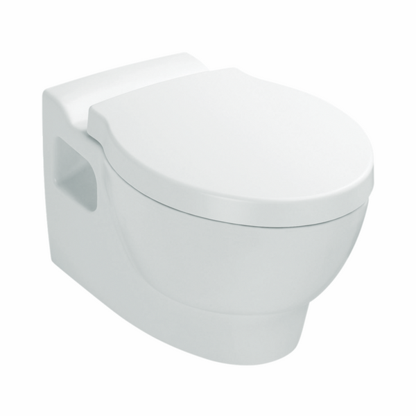 Ove Wall Hung Toilet with oval flush button