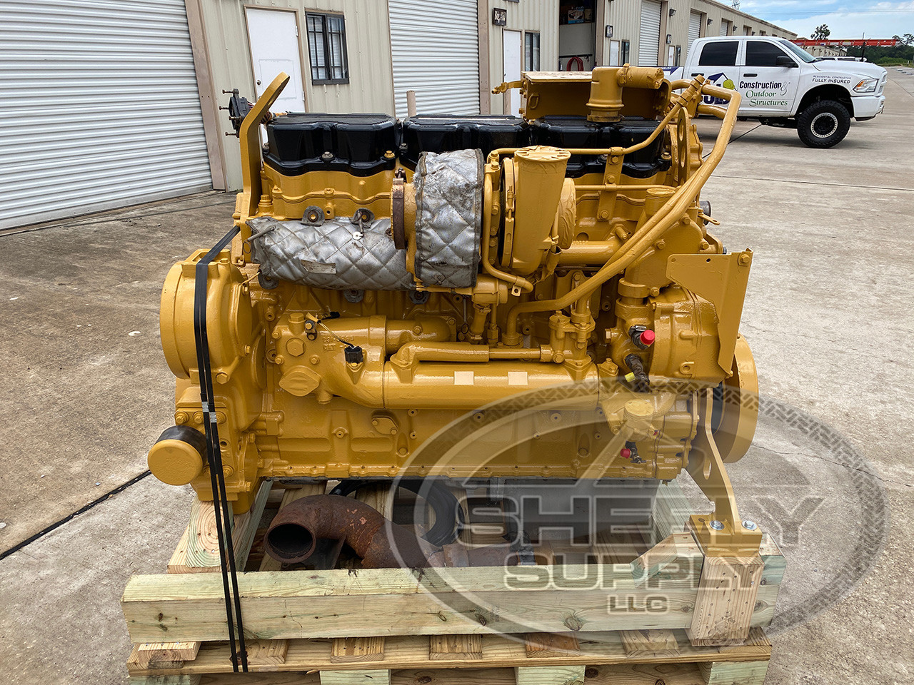 rebuilt cat C18 industrial diesel engine image 07