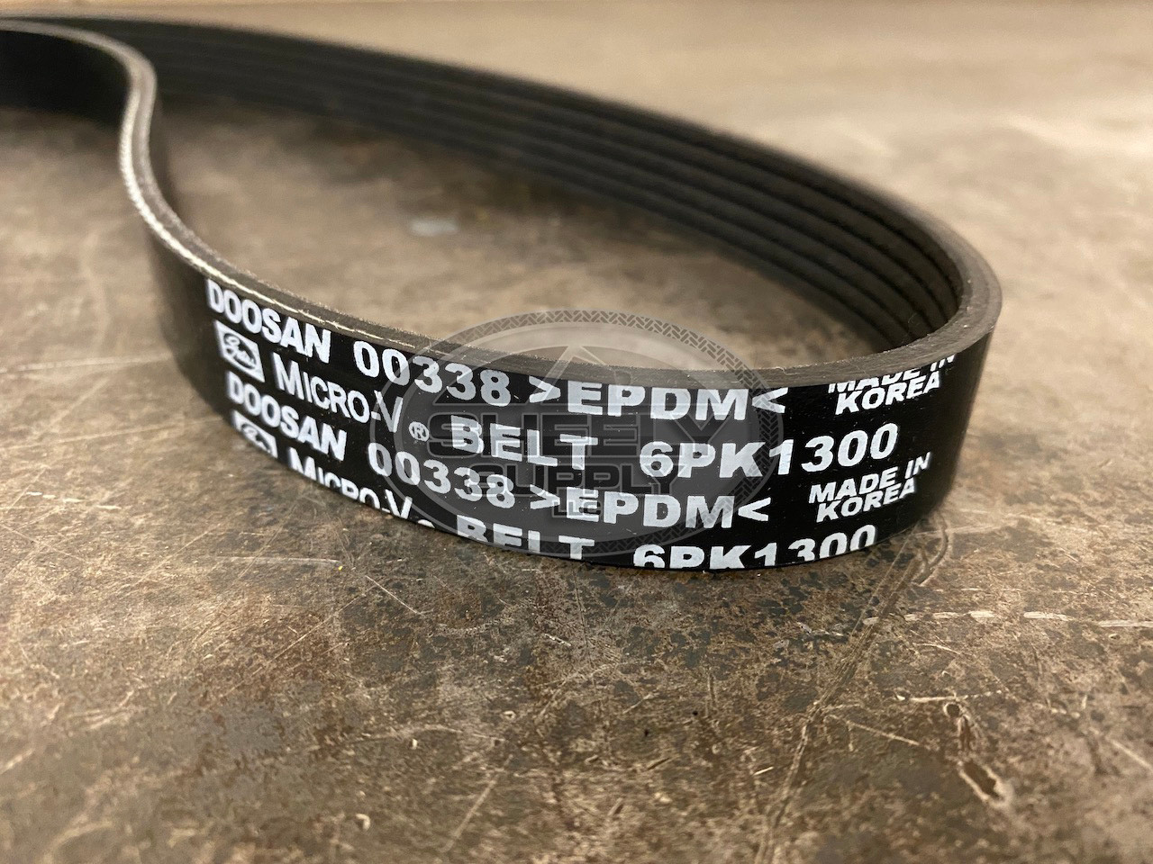 B＋COM ONE Doosan Forklift D34 Fan V-Belt P/N 130205-00338