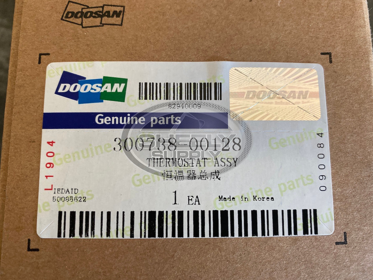 Doosan Forklift D34 Thermostat Assembly P/N 300738-00128