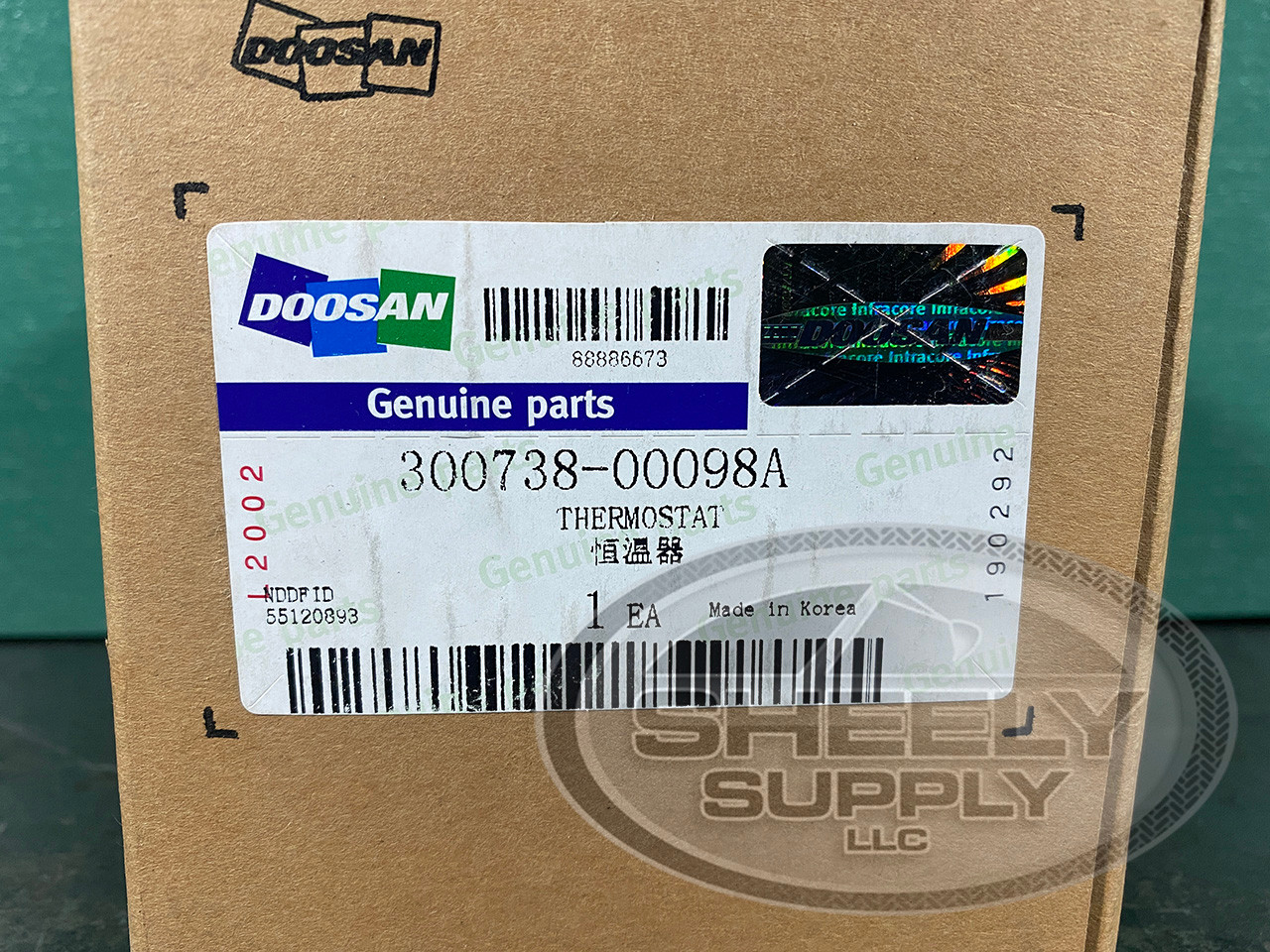 Doosan DL06P Thermostat P/N 300738-00098A