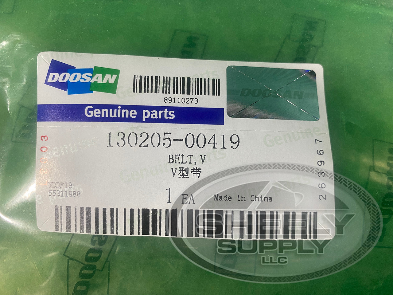 Doosan DL06P Main Serpentine Belt P/N 130205-00419
