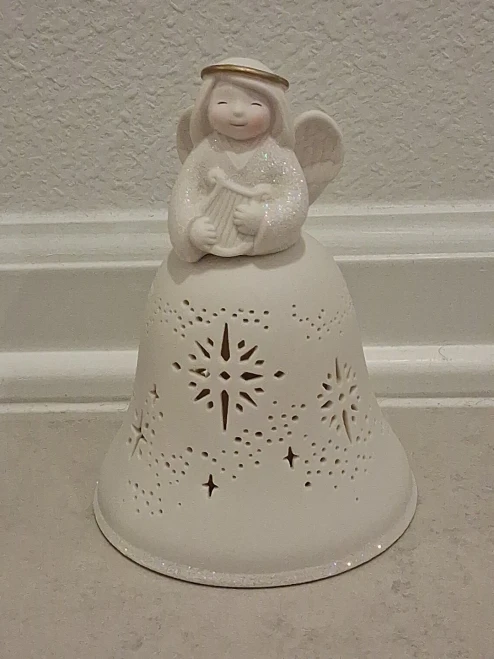 Hallmark Angel Bell Choir REPLACEMENT PART (1 ANGEL WITH HARP)