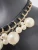 Vintage Faux Pearls On Gold Tone & Black Ribbon Choker 16” + 3” Extender
