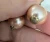 Vintage Fashion Jewelry Women's White & Pink Faux Pearl Drop Earrings