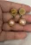 Vintage Fashion Jewelry Women's White & Pink Faux Pearl Drop Earrings