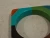 Lucite Square Bangle Bracelet Multicolor Acrylic