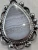 Sterling Silver 925 (92.5%) Pendant with Blue Lace Agate Stone 1” X .75”