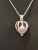 Sterling Silver Pendant Necklace with Caged Pearl 4.9 grams pendant: 3/4” LUC