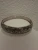 Silver-tone Cuff Bangle Bracelet w/Flowers and Leaves