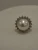 Unisex Pearl and Diamond Halo Stud Earring in 14k White Gold
