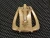 857 Trifari Gold tone signed elegant clip on bold 80's Earrings