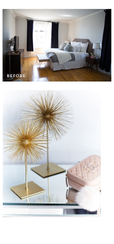 Jenny Bernheim, founder of fashion and lifestyle blog Margo &
Me craved a bedroom look as colorful and chic as her fashion aesthetic.