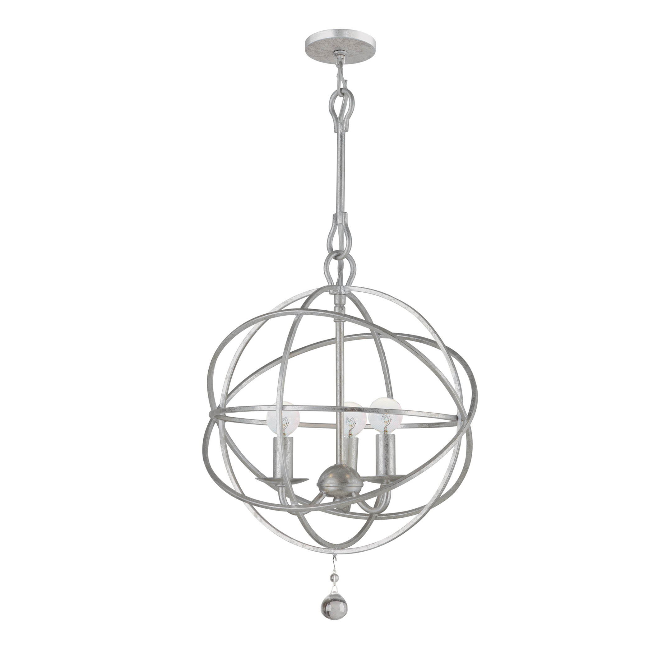 Eclipse Chandelier Contemporary, Silver Chandelier Z Gallerie