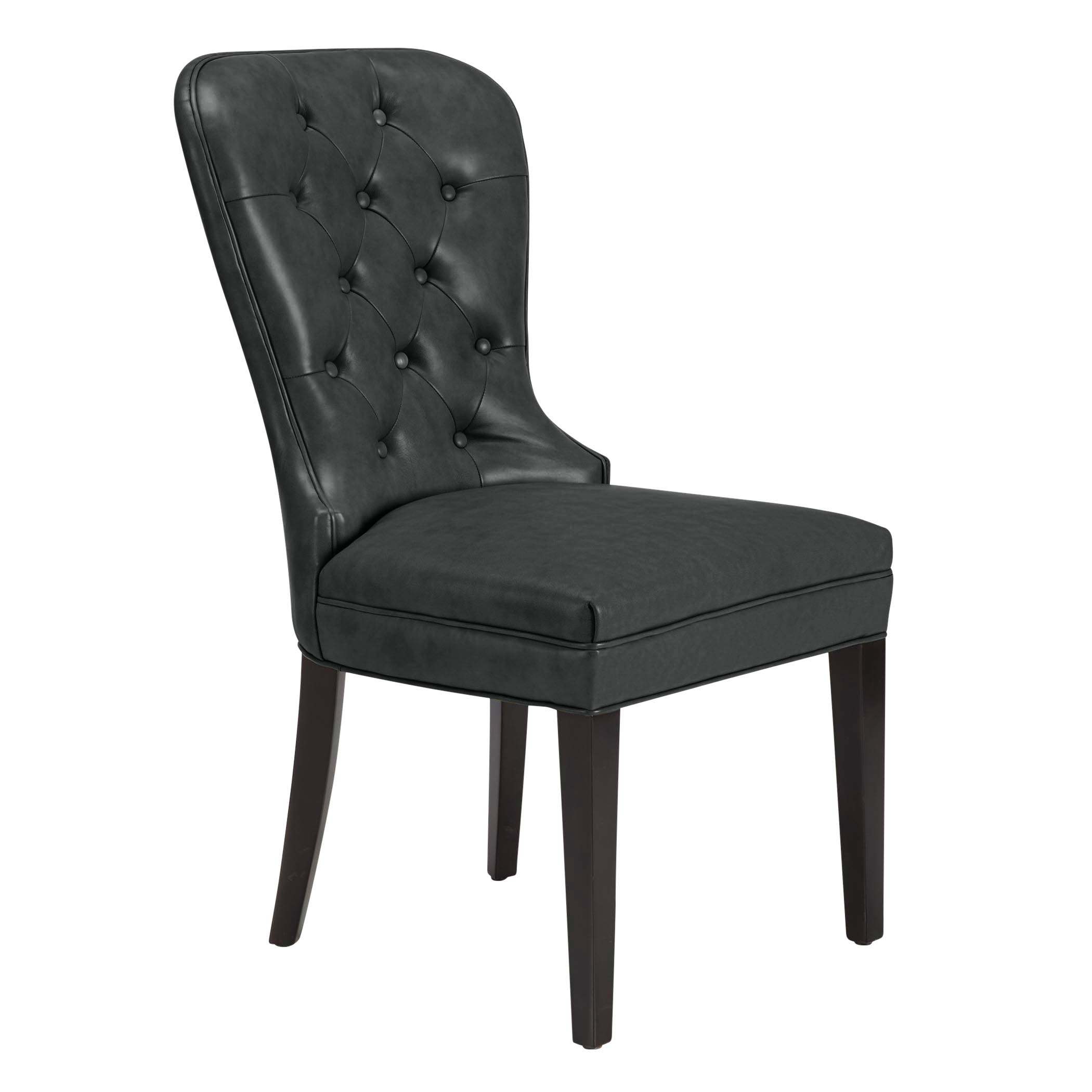 Charlotte Leather Dining Chair - Espresso