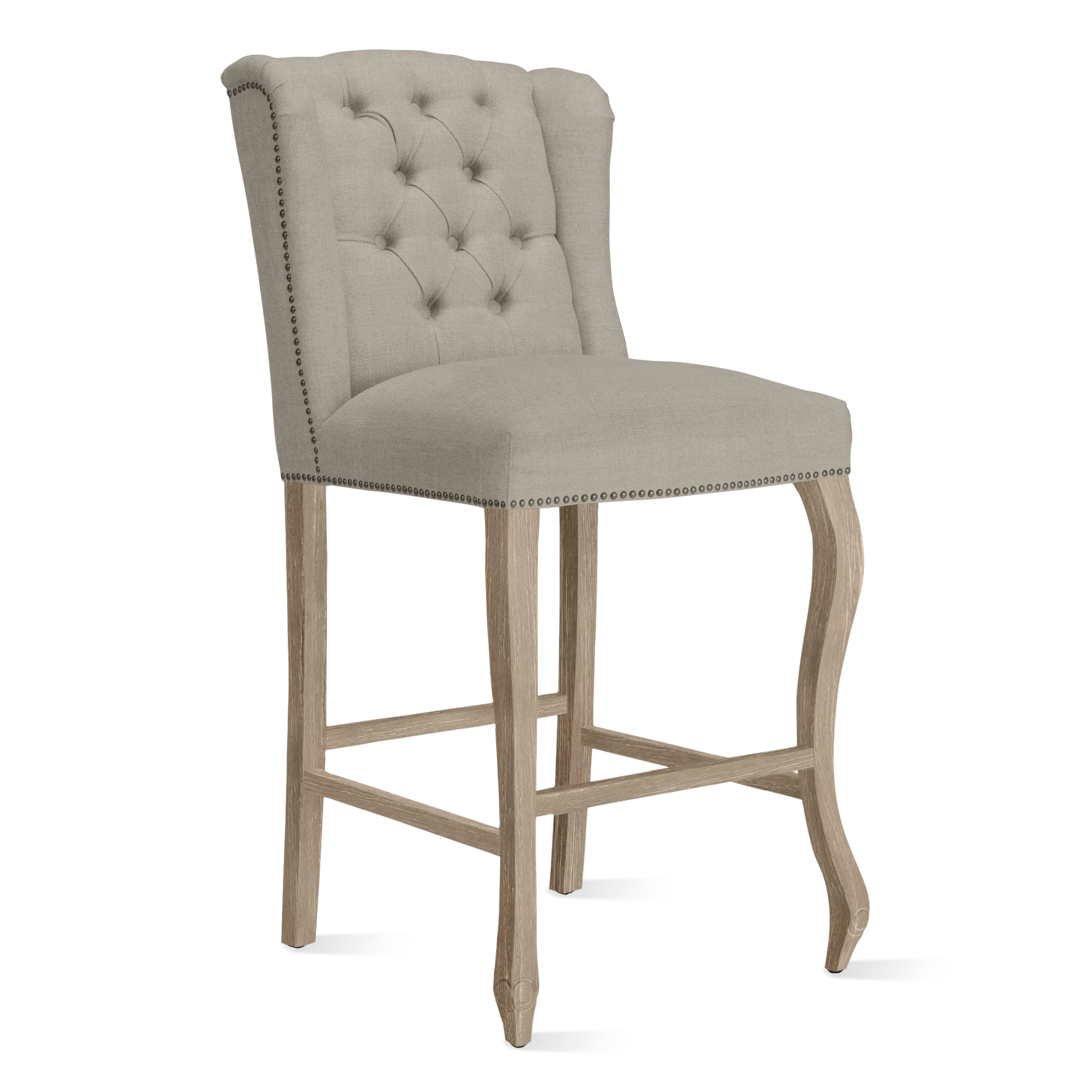 Archer Stool - Natural Grey