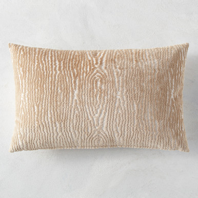 Faux Bois Lumbar Pillow - Natural
