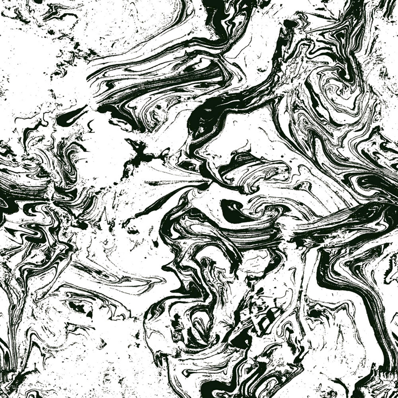 Black white and grey marble fluid design Lounge Wallpaper  TenStickers