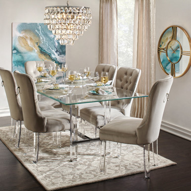 Z gallerie dining table and chairs sale