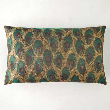 Peacock Lumbar Pillow Zgallerie