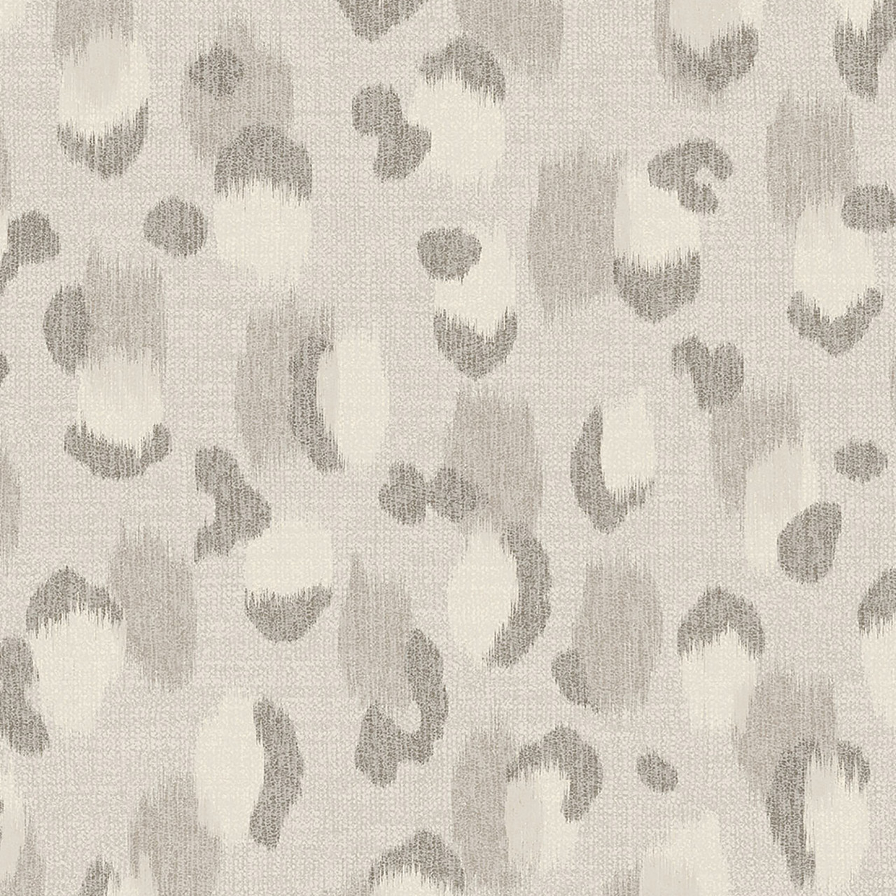 White  Silver Commercial Leopard Wallpaper  Silver Leopard 54   Wallcovering