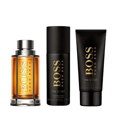 Hugo Boss The Scent Gift Set 100ml EDT + 100ml Shower Gel  + 150ml Deodorant Spray