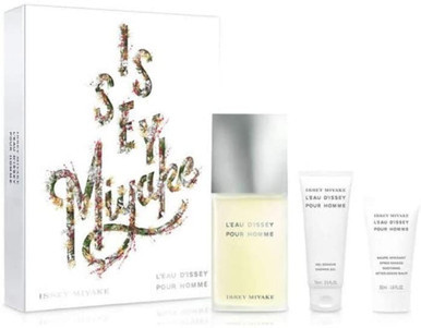 Issey Miyake L'Eau D'Issey Pour Homme Gift Set 125ml EDT + 75ml Shower Gel + 50ml After Shave Balm